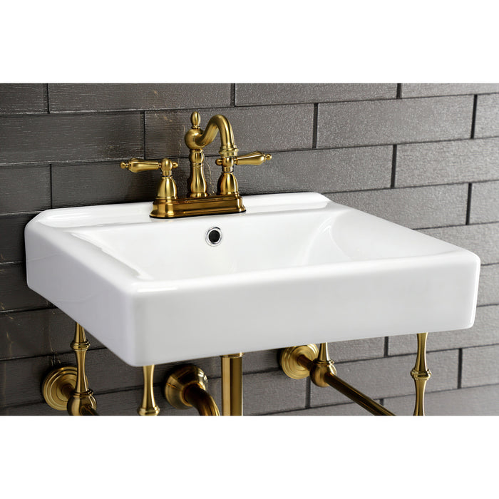 Edwardian KVPB2018W47 Console Sink, Brushed Brass