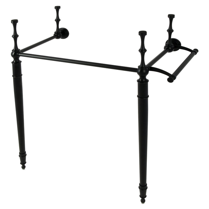 Kingston Edwardian KVPB2215330 Brass Console Sink Legs with Towel Bar, Matte Black