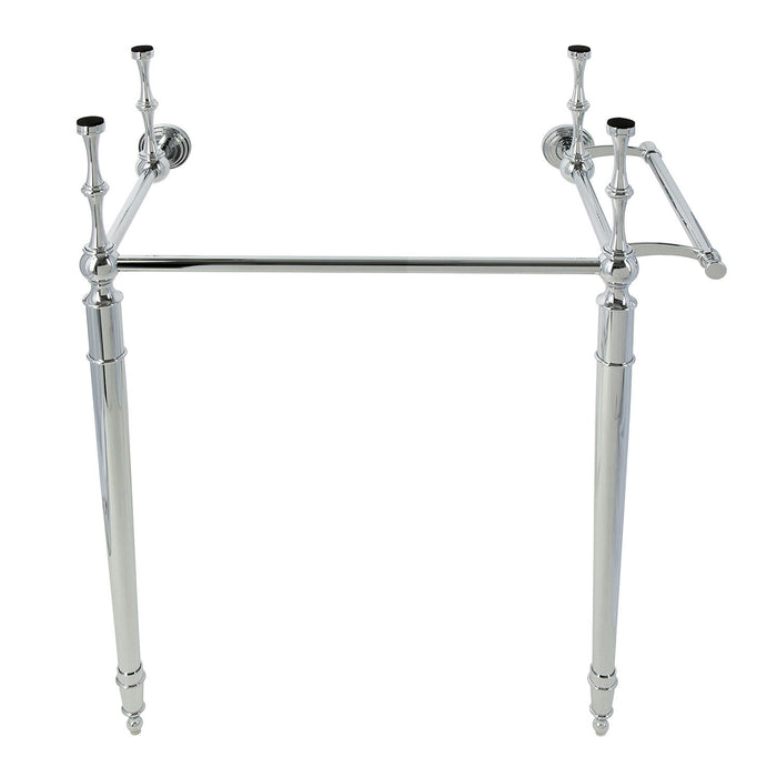 Kingston Edwardian KVPB2215331 Brass Console Sink Legs with Towel Bar, Polished Chrome