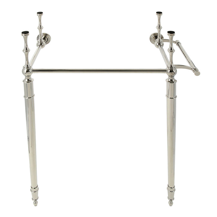 Kingston Edwardian KVPB2215336 Brass Console Sink Legs with Towel Bar, Polished Nickel