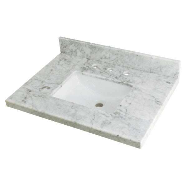 Kingston Tulare KVPB3022M38SQ - Templeton 30-Inch Carrara Marble Kingston Tulare KVPB3022M38SQ - Templeton 30-Inch Carrara Marble