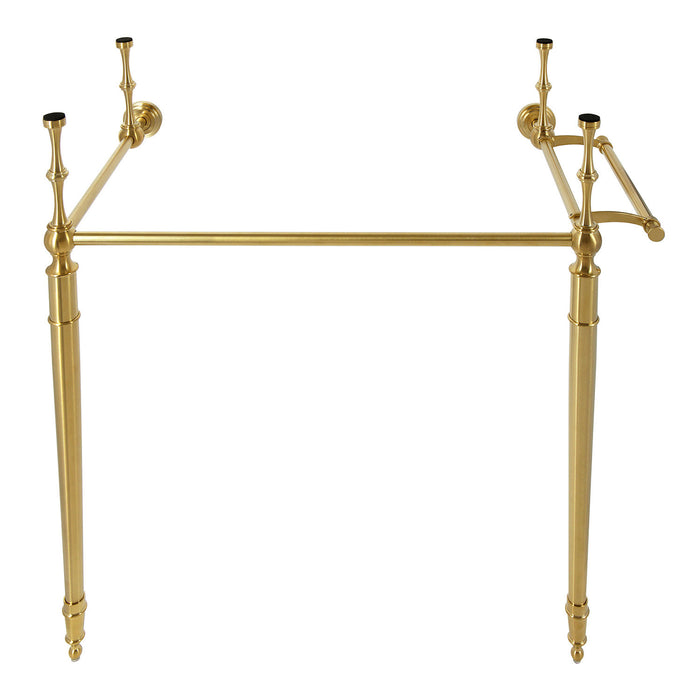 Kingston Edwardian KVPB33287 Brass Console Sink Legs with Towel Bar, Brushed Brass