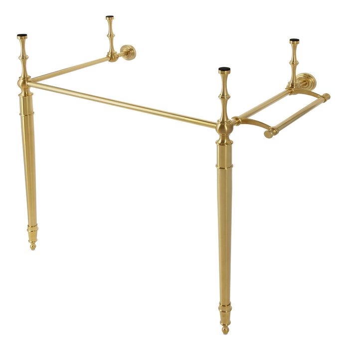 Kingston Edwardian KVPB33287 Brass Console Sink Legs with Towel Bar, Brushed Brass