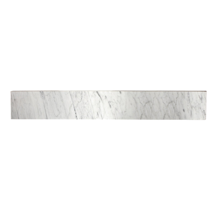 Kingston Templeton KVPB36MBS Marble Vanity Top Backsplash, Carrara White