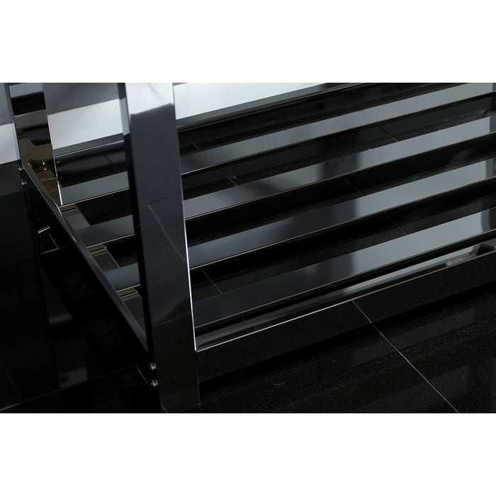 Kingston Sona KVSP4922A1 - Kingston Commercial 49-Inch Stainless Steel Console Sink with Steel Base (8-Inch, 3-Hole), Brushed Stainless Steel/Polished Chrome