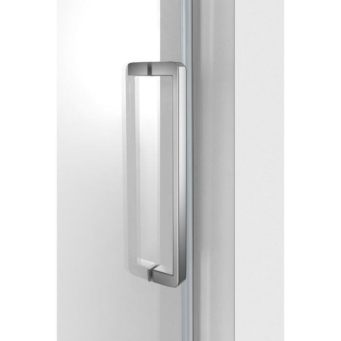 Kingston Tulare KVTAP6031L22T160-Inch Acrylic Rectangular 3-Wall Anti-Skid Alcove Tub Combo with Tub Door (Left Hand Drain), White/Polished Chrome