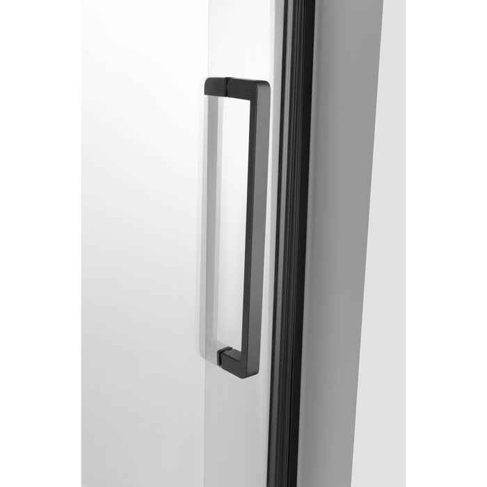 Kingston Tulare KVTAP6032L21A060-Inch Acrylic Rectangular 3-Wall Anti-Skid Alcove Tub Combo with Tub Door (Left Hand Drain), White/Matte Black