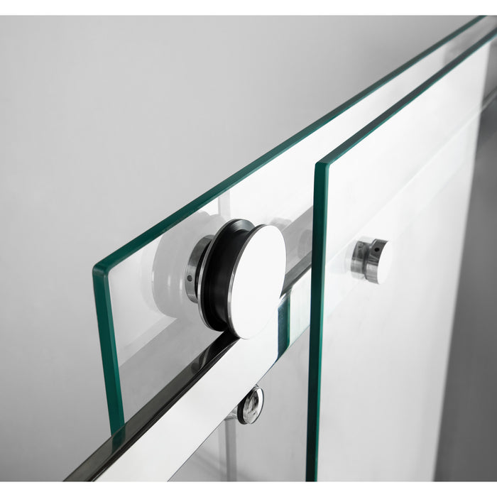 KVTAP603622R1 60-Inch Acrylic Rectangular 3-Wall Alcove Tub Combo with Tub Door (Right Hand Drain), White/Polished Chrome