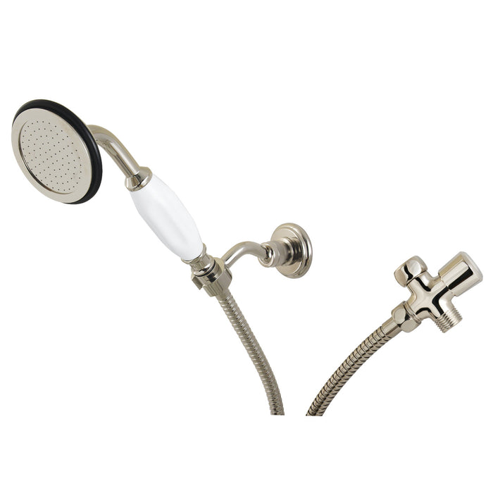 Kingston Heirloom KX10206BD - Vintage Hand Shower Kit, Polished Nickel
