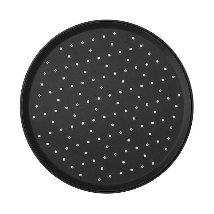 Kingston Slenderain KX140P0 10-Inch Round Rainfall Shower Head, Matte Black