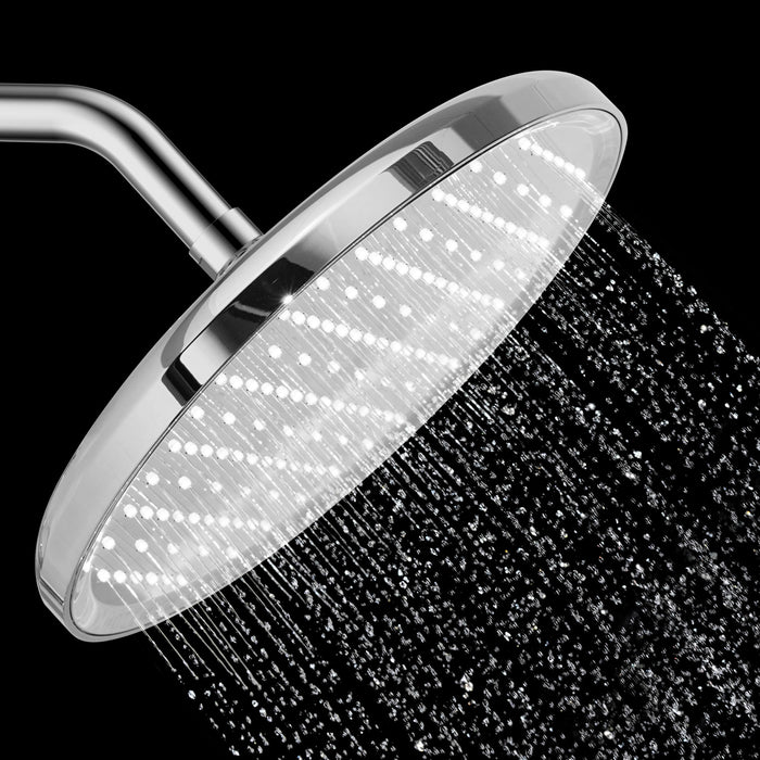 Kingston Slenderain KX140P1 10-Inch Round Rainfall Shower Head, Polished Chrome