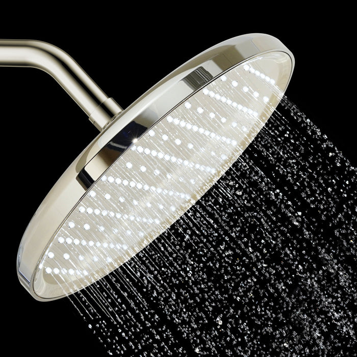 Kingston Slenderain KX140P6 10-Inch Round Rainfall Shower Head, Polished Nickel