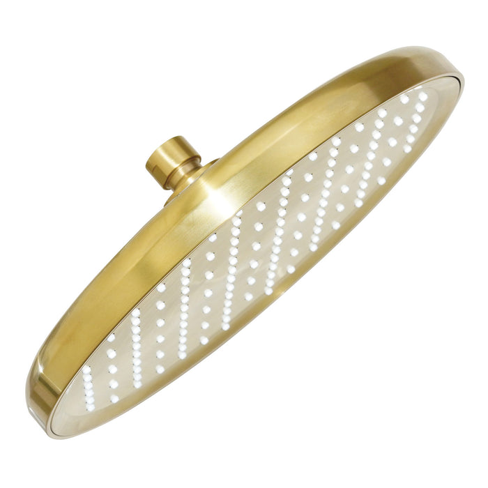 Kingston Slenderain KX140P7 10-Inch Round Rainfall Shower Head, Brushed Brass