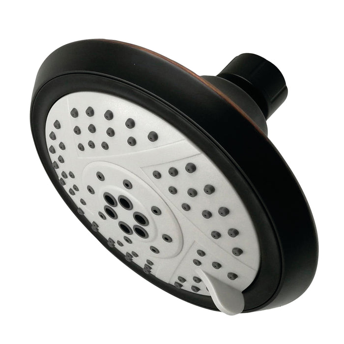 Kingston Vilbosch KX1546 5-Inch Round 5-Function ABS Shower Head, Naples Bronze