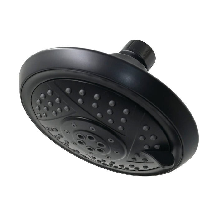 Kingston Tulare KX1550 - Vilbosch 5-Inch Round 5-Function ABS Shower Head, Matte Black