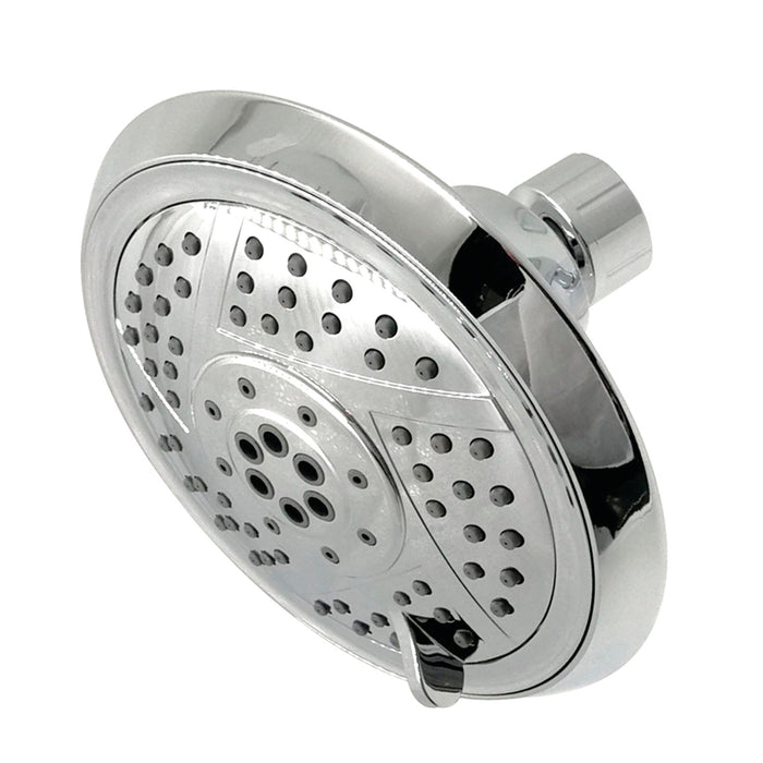 Kingston Tulare KX1551 - Vilbosch 5-Inch Round 5-Function ABS Shower Head, Polished Chrome