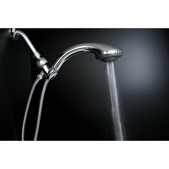 Kingston Tulare KX2522B - Vilbosch 5-Function Hand Shower Set with Stainless Steel Hose, Polished Chrome
