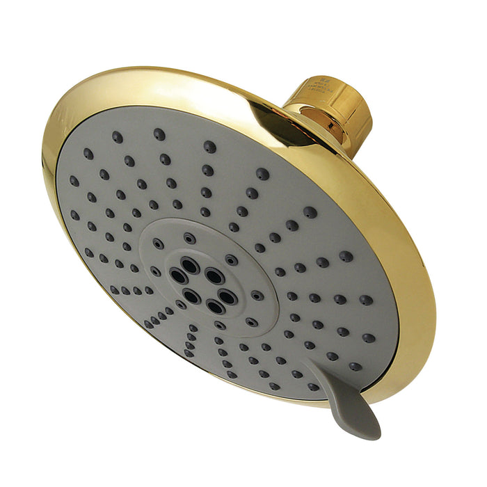Shower Scape KX252 5-Inch Round 5-Function ABS Shower Head, Polished Brass