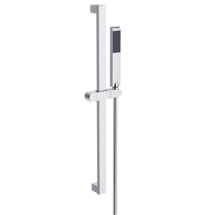Shower Scape KX2541 24-Inch Shower Slide Bar with Hand Shower and Holder, Polished Chrome