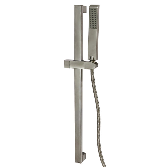 Kingston Sona KX2548 - Vilbosch 24-Inch Stainless Steel Shower Slide Bar with Hand Shower and Holder, Brushed Nickel