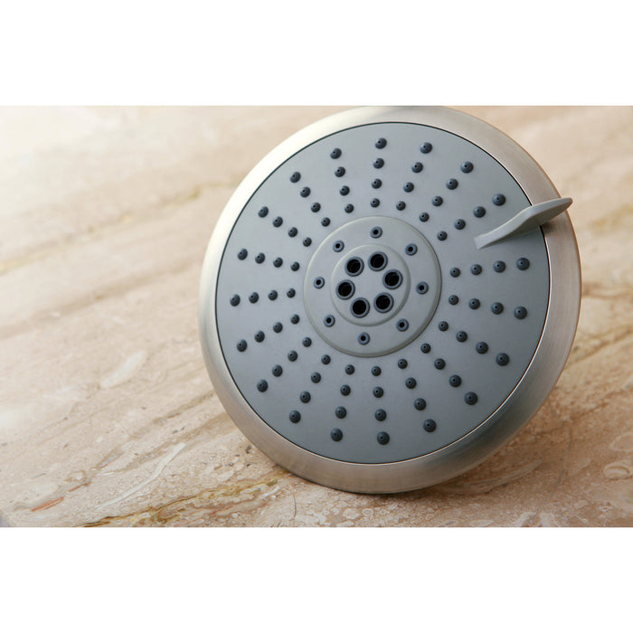 Kingston Tulare KX258 - Shower Scape 5-Inch Round 5-Function ABS Shower Head, Brushed Nickel