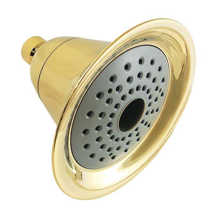 Kingston Tulare KX362 - Shower Scape 6-Inch Round 2-Function ABS Shower Head, Polished Brass