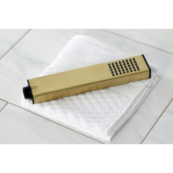 Kingston Sona KX4131A7 - Metropolitan Single Function Rectangular Hand Shower, Brushed Brass