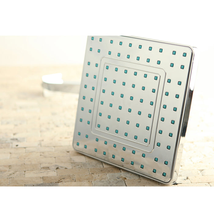 Kingston Sona KX4641CK - Claremont 8-Inch Square Raindrop ABS Shower Head with 15-3/4 Inch Shower Arm, Polished Chrome