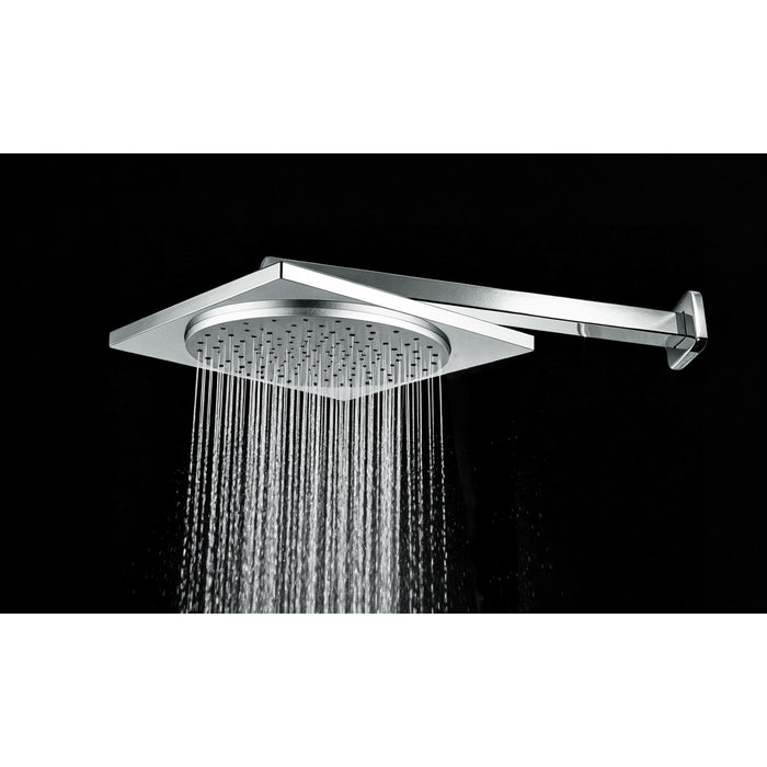 Kingston Sona KX8221 - Claremont 12-Inch Square Raindrop ABS Shower Head, Polished Chrome