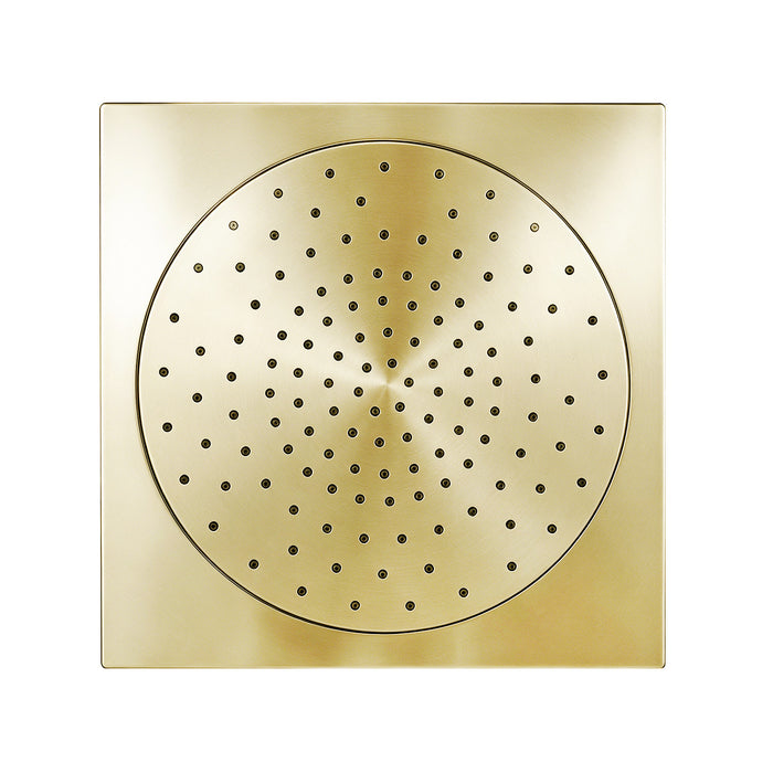 Kingston Sona KX8222 - Claremont 12-Inch Square Raindrop ABS Shower Head, Polished Brass