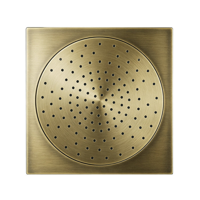 Kingston Sona KX8223 - Claremont 12-Inch Square Raindrop ABS Shower Head, Antique Brass