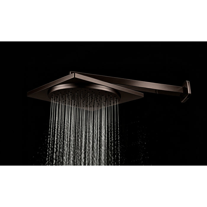 Kingston Sona KX8225 - Claremont 12-Inch Square Raindrop ABS Shower Head, Oil Rubbed Bronze