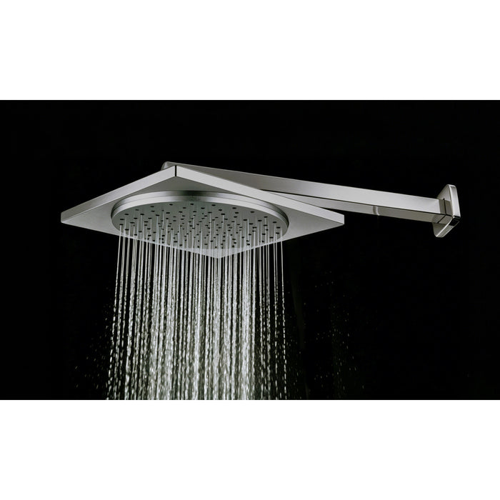 Kingston Sona KX8228 - Claremont 12-Inch Square Raindrop ABS Shower Head, Brushed Nickel