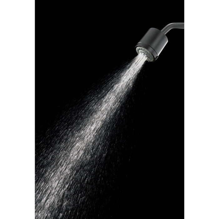 Kingston Sona KX8610 - Vilbosch 3-3/16 Inch Round 2-Function ABS Shower Head, Matte Black