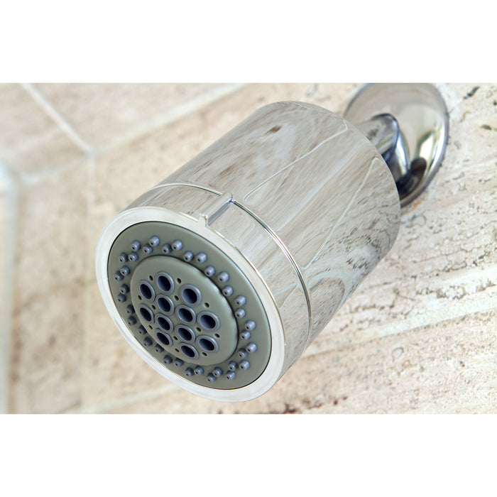 Kingston Sona KX8611 - Vilbosch 3-3/16 Inch Round 2-Function ABS Shower Head, Polished Chrome