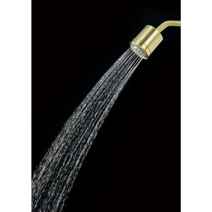 Kingston Sona KX8612 - Vilbosch 3-3/16 Inch Round 2-Function ABS Shower Head, Polished Brass