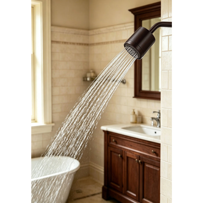 Kingston Sona KX8615 - Vilbosch 3-3/16 Inch Round 2-Function ABS Shower Head, Oil Rubbed Bronze