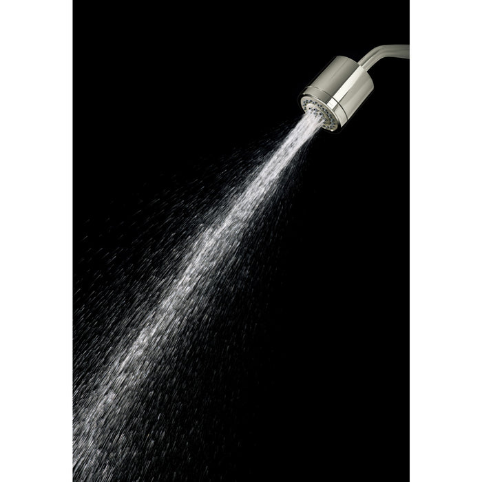 Kingston Sona KX8616 - Vilbosch 3-3/16 Inch Round 2-Function ABS Shower Head, Polished Nickel