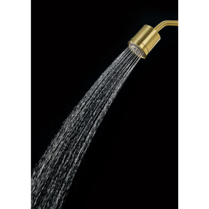 Kingston Sona KX8617 - Vilbosch 3-3/16 Inch Round 2-Function ABS Shower Head, Brushed Brass