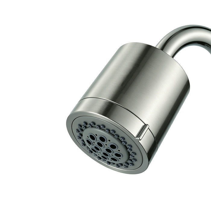 Kingston Sona KX8618 - Vilbosch 3-3/16 Inch Round 2-Function ABS Shower Head, Brushed Nickel