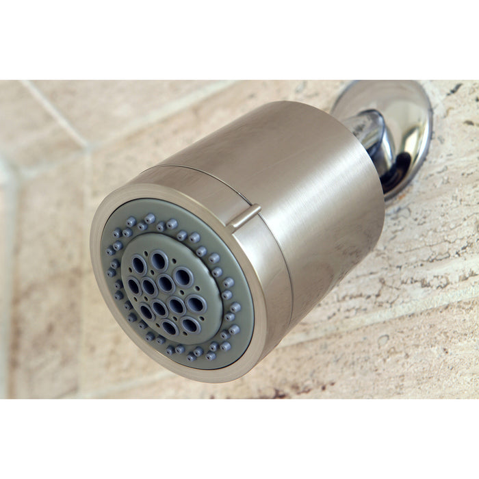 Kingston Sona KX8618 - Vilbosch 3-3/16 Inch Round 2-Function ABS Shower Head, Brushed Nickel