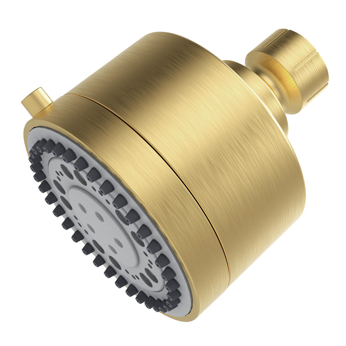 Kingston Sona KX8757 - Vilbosch 3-Inch Round 5-Function ABS Shower Head, Brushed Brass