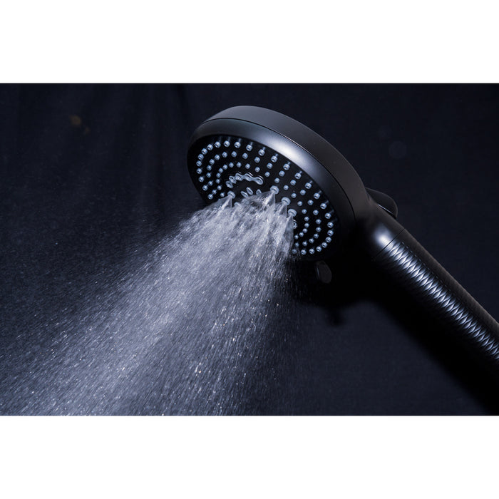 Kingston Regal KXH1001A0 10-Function Hand Shower with Power Wash, Matte Black