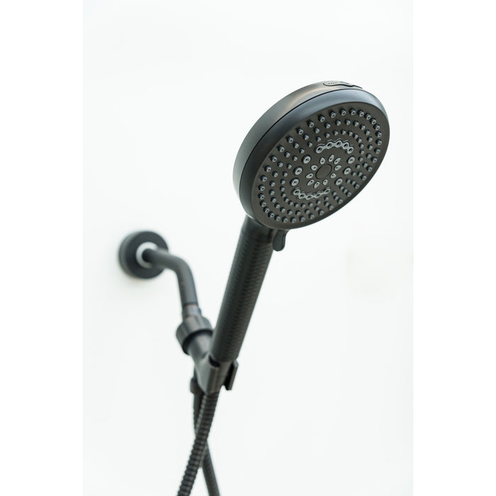 Kingston Regal KXH1001A0 10-Function Hand Shower with Power Wash, Matte Black