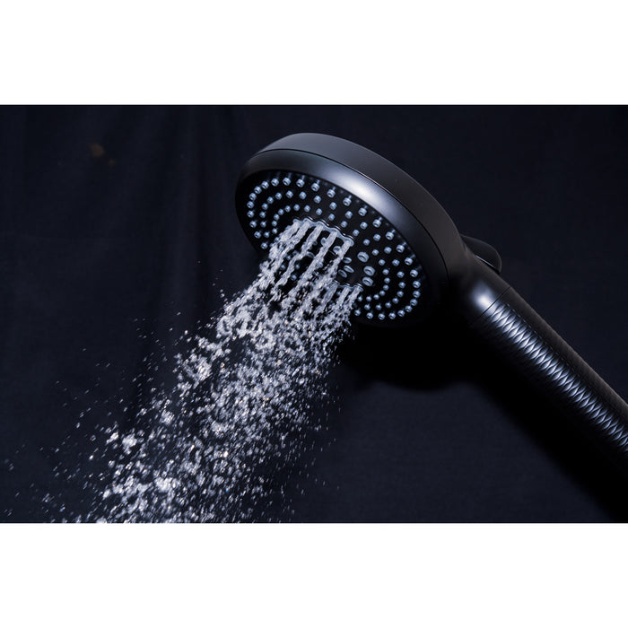 Kingston Regal KXH1001A0 10-Function Hand Shower with Power Wash, Matte Black