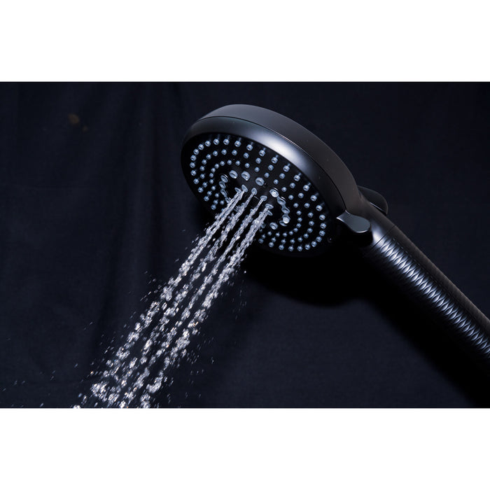 Kingston Regal KXH1001A0 10-Function Hand Shower with Power Wash, Matte Black