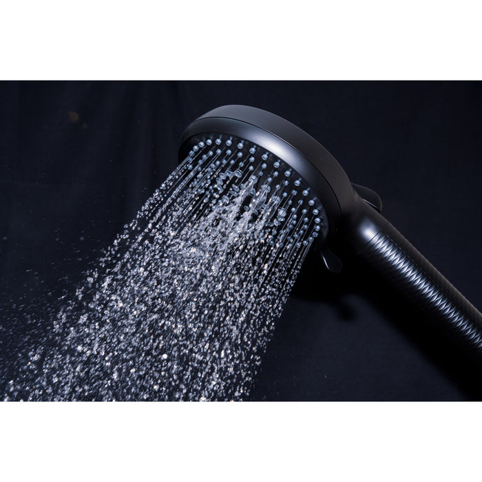 Kingston Regal KXH1001A0 10-Function Hand Shower with Power Wash, Matte Black