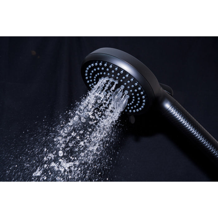 Kingston Regal KXH1001A0 10-Function Hand Shower with Power Wash, Matte Black