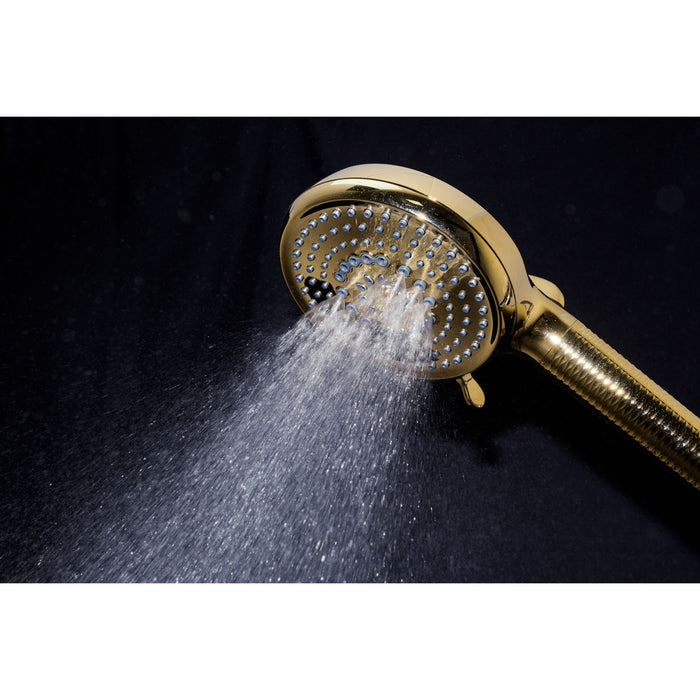Kingston Regal KXH1001A2 10-Function Hand Shower with Power Wash, Polished Brass