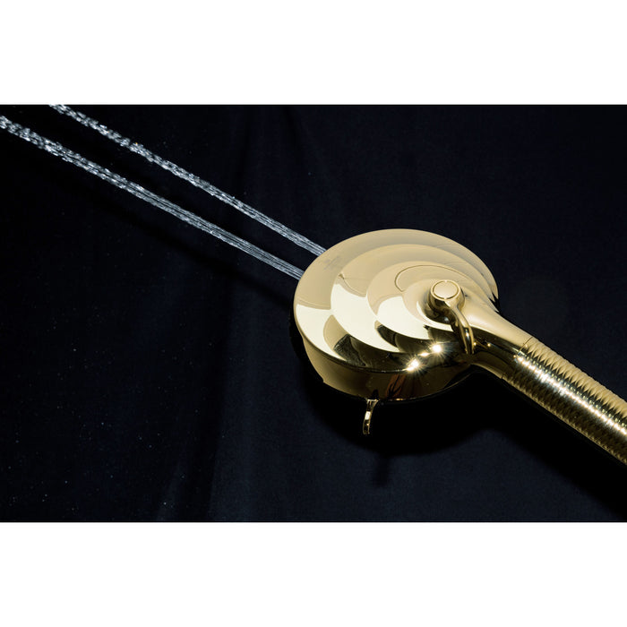 Kingston Regal KXH1001A2 10-Function Hand Shower with Power Wash, Polished Brass